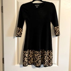 Jessica Howard black and cheetah dress